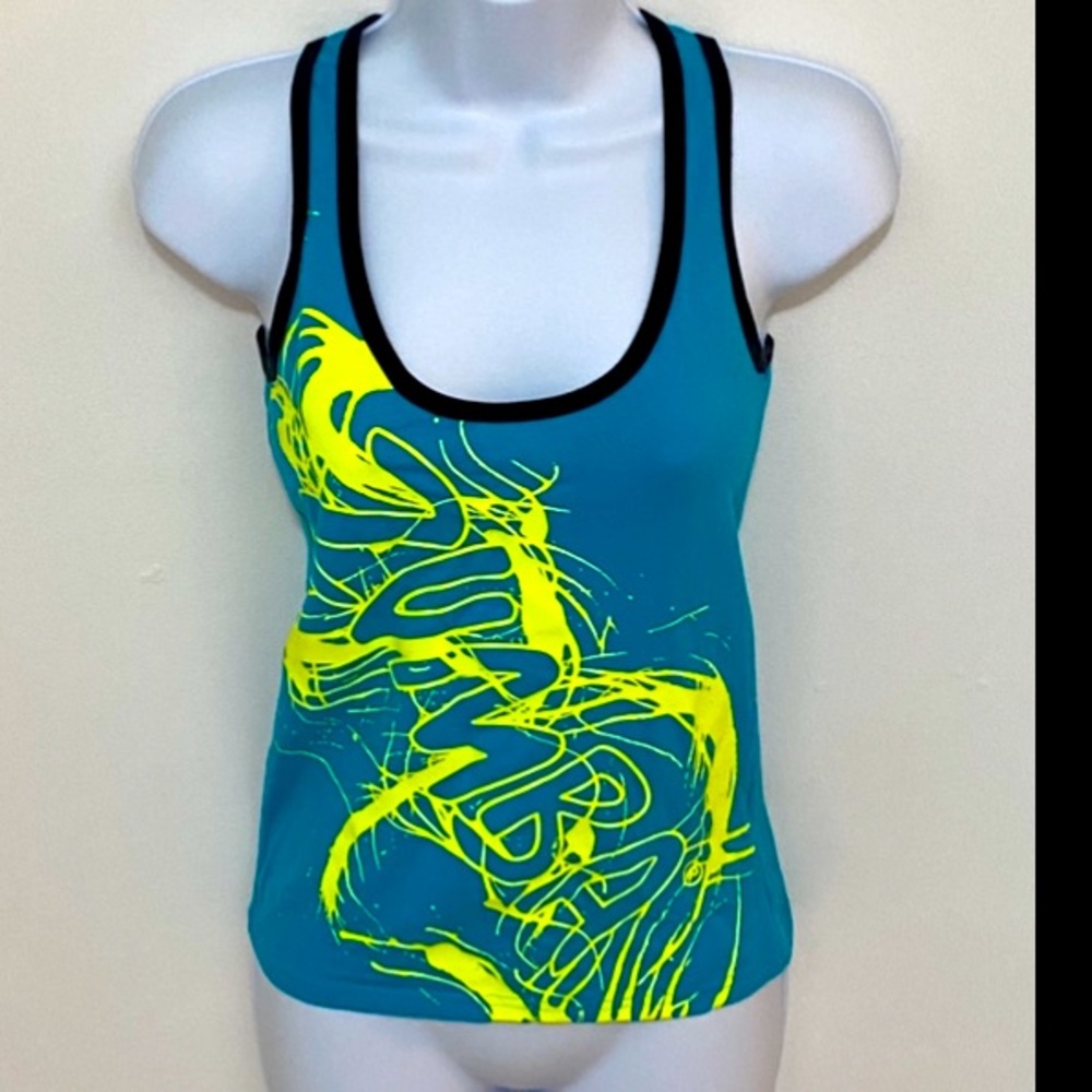 Zumba Fitness work out tank. Sassy. Electric. Gorgeous!